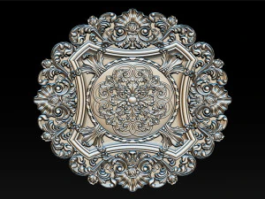 Decorative Ceiling Center - for CNC router 3D Print Model