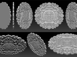 Decorative Ceiling Center - for CNC router 3D Print Model
