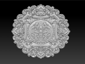 Decorative Ceiling Center - for CNC router 3D Print Model