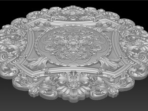 Decorative Ceiling Center - for CNC router 3D Print Model