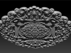 Decorative Ceiling Center - for CNC router 3D Print Model