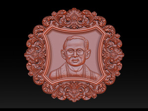 Thailand King Bhumibol 3Dプリントモデル