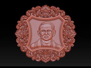 Raja Thailand Bhumibol Model Cetak 3D