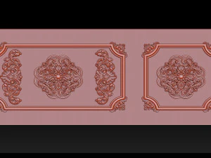 Carved door for CNC router 3D Print Model