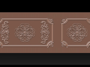 Carved door for CNC router 3D-Druckmodell