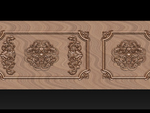 Carved door for CNC router 3D-Druckmodell