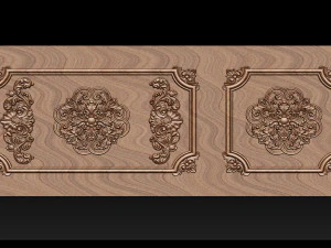 Carved door for CNC router 3D Print Model