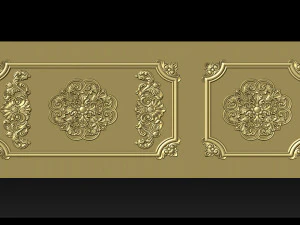 Carved door for CNC router 3D Print Model