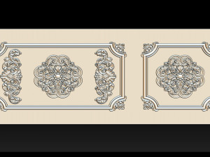 Carved door for CNC router 3D-Druckmodell