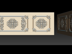 Carved door for CNC router 3D-Druckmodell