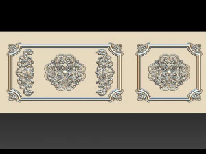 Carved door for CNC router 3D Print Model