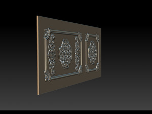Carved door for CNC router 3D-Druckmodell