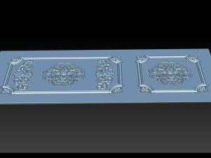 Carved door for CNC router 3D-Druckmodell