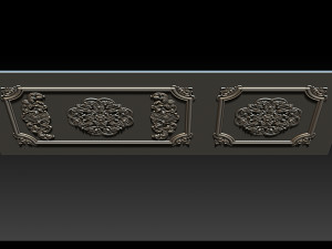 Carved door for CNC router 3D-Druckmodell