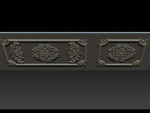 Carved door for CNC router 3D Print Model