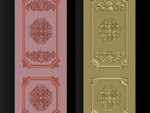 Carved door for CNC router 3D-Druckmodell