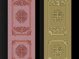 Carved door for CNC router 3D Print Model