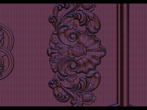 Carved door for CNC router 3D-Druckmodell