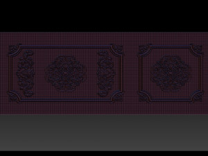 Carved door for CNC router 3D-Druckmodell