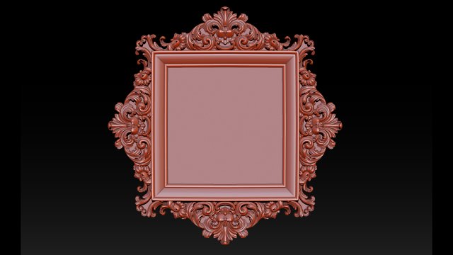 Classical carved frame 3D Принт Модель .c4d .max .obj .3ds .fbx .stl .blend 