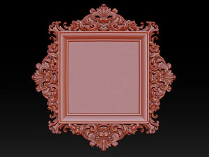 클래식 조각 프레임 3D 프린트 모델