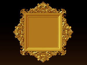 Classical carved frame 3D Принт Модель