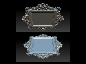 Classical carved frame 3D Принт Модель