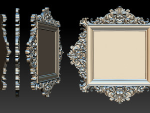 Classical carved frame 3D Принт Модель