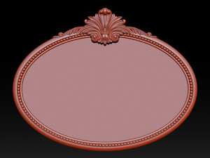 Mirror classical carved frame 3D Print Model