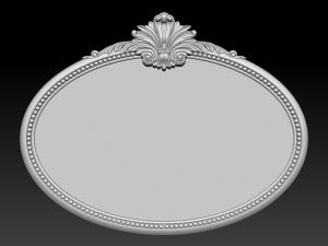 Mirror classical carved frame 3D Принт Модель