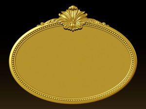 Mirror classical carved frame 3D Принт Модель
