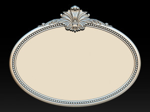 Mirror classical carved frame 3D Принт Модель