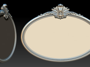 Mirror classical carved frame 3D Принт Модель