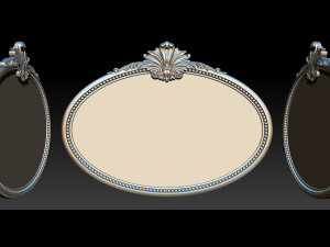 Mirror classical carved frame 3D Принт Модель