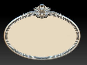Mirror classical carved frame 3D Принт Модель