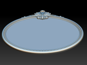 Mirror classical carved frame 3D Принт Модель
