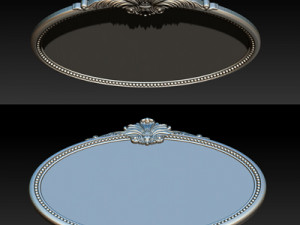 Mirror classical carved frame 3D Принт Модель