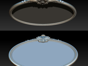 Mirror classical carved frame 3D Принт Модель