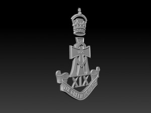 The Green Howards Coat Of Arms Modèles 3D en vedette