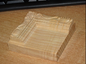 3D Frame - Wood Carving STL Model for CNC Router Modèles 3D en vedette