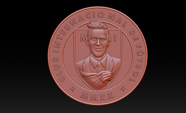 Messi - Inter Miami - Model Cetak 3D .c4d .max .obj .3ds .fbx .stl .blend 