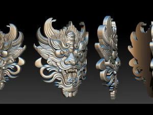 Modello stilizzato della scultura della tigre ruggente 3D Modello di stampa 3D