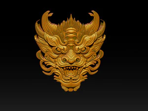 3D Roaring Tiger Sculpture Stylized model 3D Print Model