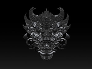3D Roaring Tiger Sculpture Stylized model 3D Druckmodell