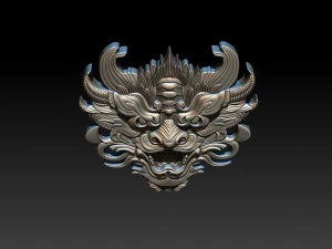 3D Roaring Tiger Sculpture Stylized model 3D Print Model