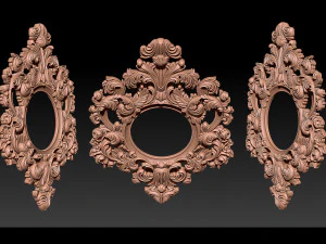 Classical carved frame 3D Print Model