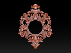Classical carved frame Model Cetak 3D