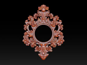 Classical carved frame 3D Print Model