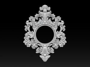 Classical carved frame Model Cetak 3D