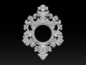 Classical carved frame 3D Print Model